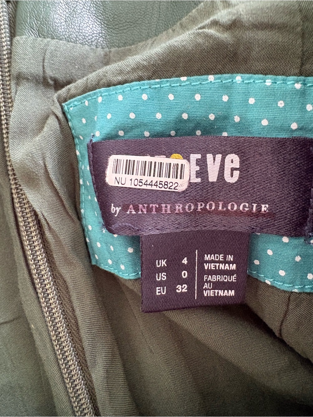 Maeve Anthropologie Green Faux Leather Mini Skirt Size US 0 - Picture 5 of 7